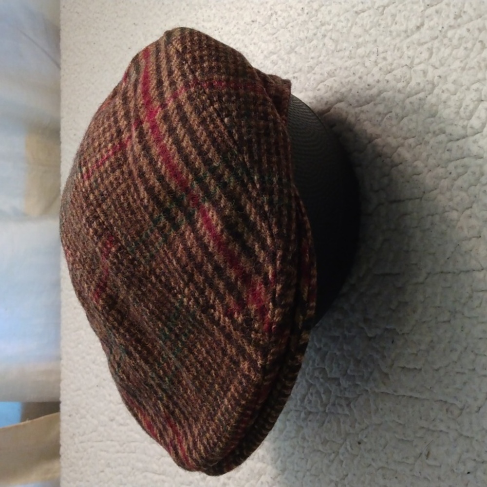 NWOT Vintage United Hatters Wool Blend Tweed Flat Cap S/M